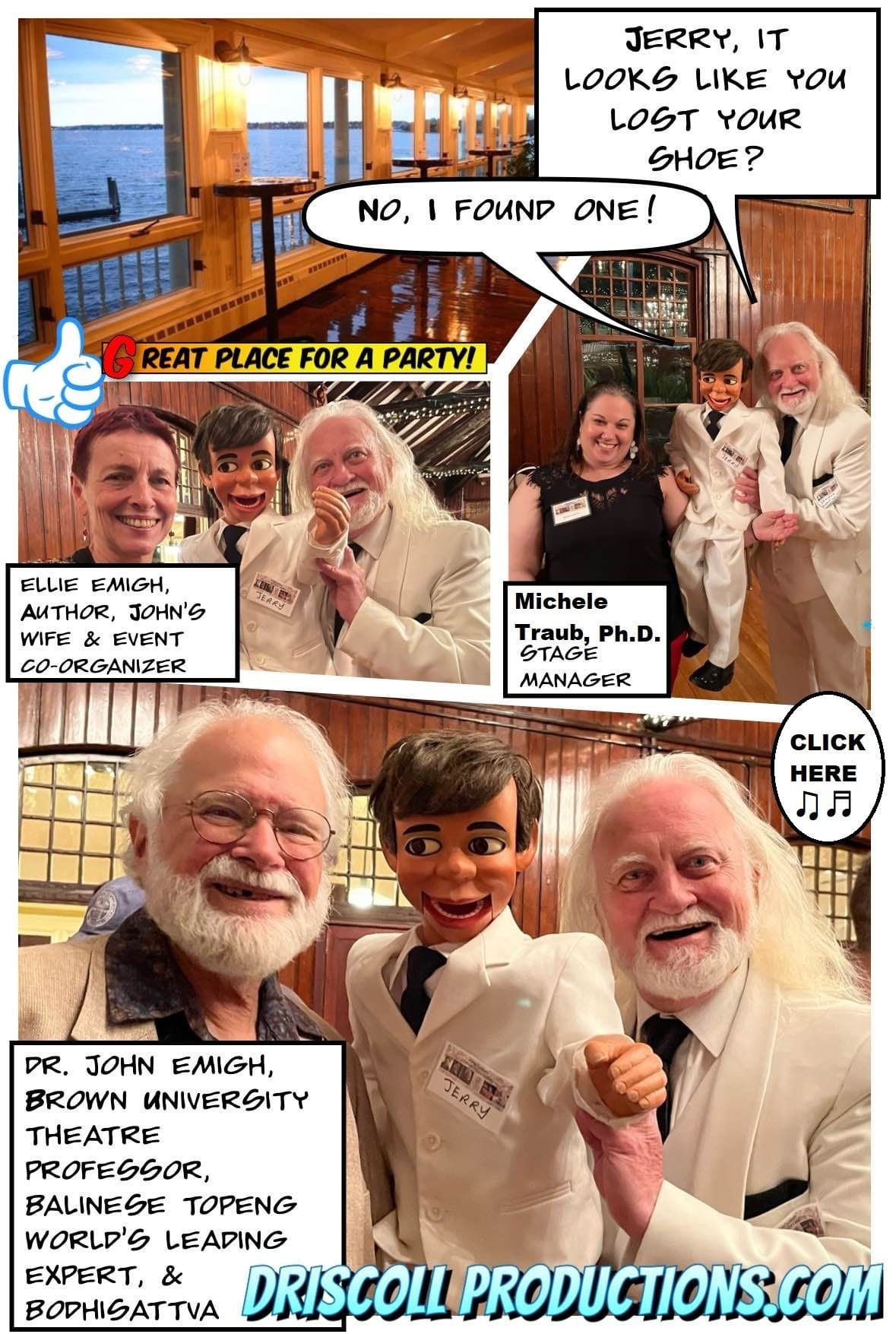 We love to entertain children ages 2 to 102... the young and the young at heart.