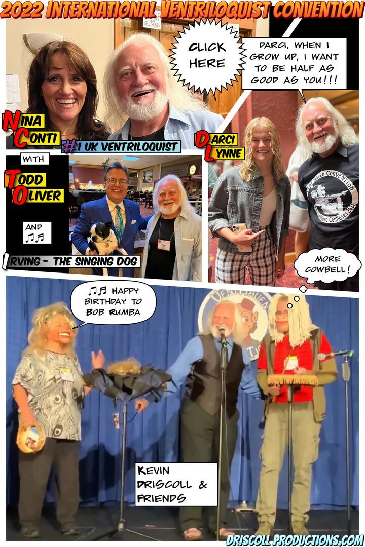 We entertain children ages 2 to 102... the young and the young at heart... and people like Bob Rumba.