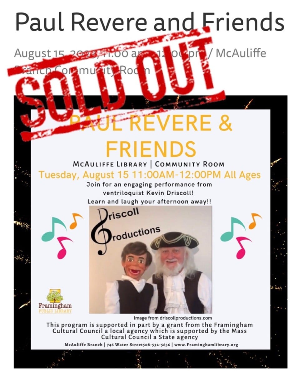 Sold Out Library Performance